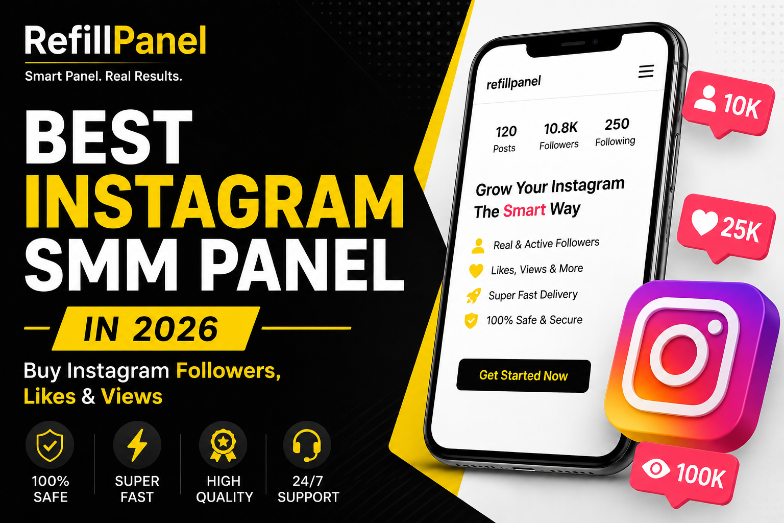 Best Instagram SMM Panel in 2026: Followers, Likes & Views